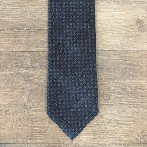 Canali Wool-Silk Tie Made in Italy (Gray Pattern)